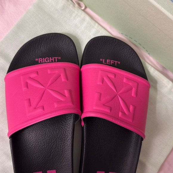 Off-White Pink and Black 100% Authentic Sandals ✨ ✨ - Picture 3 of 7